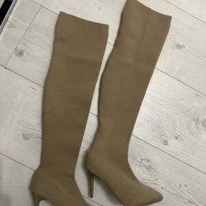 Elegant Tan Over-the-Knee Boots